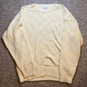 Canary Yellow Christian Dior Sweater XL